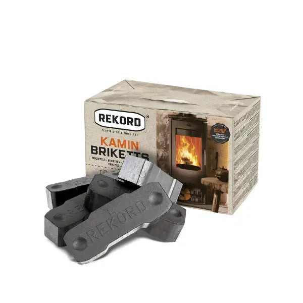 Rekord Braunkohlebriketts – 900 kg Palette (90 x 10 kg) Klassische Kamin- & Ofenbriketts Mein Shop